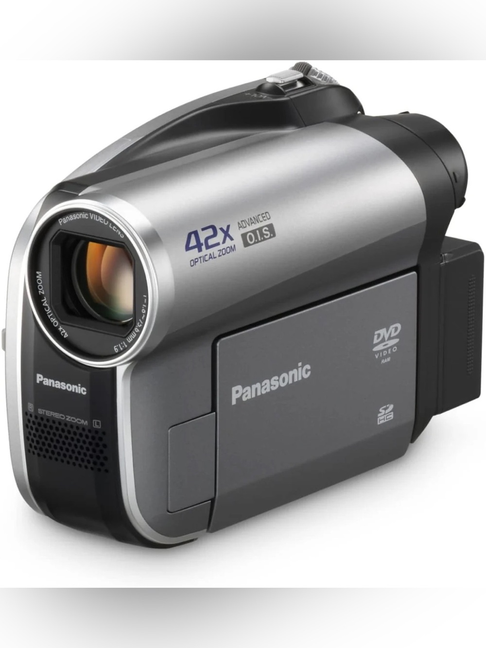 Panasonic Silver & Black DVD Camcorder with 42x Optical Zoom